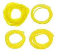HUAZIZ 4 Pièces Tuyaux d'Essence Longueur 2 m Universel Tuyau de Conduite de Carburant Outils de Jardin Jaune Transparent pour Souffleur Coupe-bordure Tronçonneuse Tondeuse à Gazon Accessoires