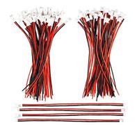 HUAZIZ 50 Paires Micro JST-PH 2.0 2-Broches Connecteur Plug Mâle et 15cm Câble avec Connecteur Femelle