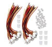 HUAZIZ 50 Paires Micro JST-XH 2,54mm 3-Pin Connector Plug avec Cables 15cm