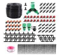 HUAZIZ Système d'irrigation Jardin, 158 Pièces Kit d'irrigation Goutte, Kit d'irrigation Goutte à Goutte Automatique avec 40 Meter Tuyau, Kit arrosage Automatique pour Jardin pelouse Serre Plantes