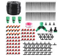 HUAZIZ Système d'irrigation Jardin, 200 Pièces Kit d'irrigation Goutte, Kit d'irrigation Goutte à Goutte Automatique avec 50 Meter Tuyau, Kit arrosage Automatique pour Jardin pelouse Serre Plantes