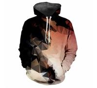 HuazomeeHZM Abstrait Géométrie Imprimé 3D Femmes/Hommes Sweats à Capuche Sweatshirt à Capuche Nouveauté Pullover Sweat Tops