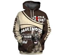 HuazomeeHZM Sweat à Capuche imprimé en 3D Bulldog Mom Sweatshirt Unisexe à Motif de Chien Amusant Streewear