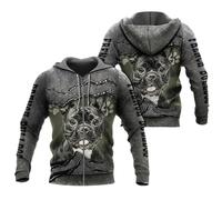 HuazomeeHZM Sweat à Capuche zippé Animals avec imprimé Graphique 3D Pitbull Dog Devant et derrière Sweat-Shirt Tendance Streetwear Harajuku