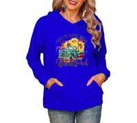 HuazomeeHZM Tournesol 3D Impression Cagoule Femmes Boho Fleurs Fleurs Sauvages Graphique À Capuche Sweatshirt Pullover avec Grande Poche