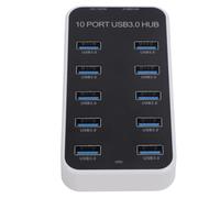 Hub 10 Ports USB 3.0, Transmission Rapide des Données, Station d'accueil USB, Port d'alimentation DC12 V-24 V, Répartiteur de Hub USB pour Ordinateur Portable