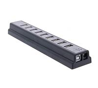 HUB 10 Ports USB, Adaptateur multiport, multiconnecteur, Noir