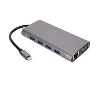 Hub 11 en 1 de Type C, USB 30. Station d'accueil, 4K HD Pris en Charge, 87 W PD Rapide, Transfert de données 5 Gbit/s, Ethernet RJ45 100 Mbps, hub USB C pour Ordinateur Portable