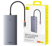 Hub 13 en 1 Baseus PortalJoy USB-C vers HDMI+DP+VG C+USB+PD+RJ45+SD/TF+3,5 mm (