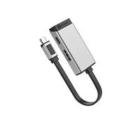 ALOGIC HUB USB-C Ultra – 2 en 1 USB-C vers HDMI 4K 60Hz, USB-C 100W MagForce Noir/Argent
