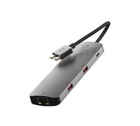 LinQ Hub USB-C multiports D2 Pro - 7-en-2 PD 100W Ethernet MST - Gris