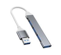 Hub 3.0 USB - Splitteur Portable À 4 Ports | Port Multi-USB Maximiser La Productivité Avec Des Vitesses De Transmission De Données Rapides Du BPS, Ce Qui Le Rend Parfait Pour Optimiser L'utilisation D