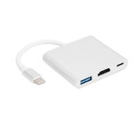 HUB 3 en 1 USB type-c vers HDMI, adaptateur intelligent, charge rapide, compatible 4K, HDMI, USB 3.0 PD, pour MacBook