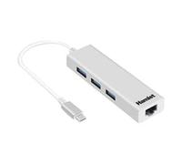 Hamlet Hub 3 ports XHUB331TCL USB 3.2 Gen 1 (3.1 Gen 1) Type-C Blanc