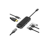 Hub 3xUSB A 2.0 + HDMI + USB C + Ethernet RJ45
