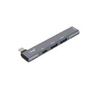 Hub 4 en 1 USB C avec Charge USB C 60W et 3 Ports USB 3.0 et 2.0 Argent