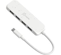 Hub 4-en-1 USB-C vers 4 Ports Type-A (Eco-Friendly)/4 USB-A avec 10Gbps SuperSpeed/USB-C Dongle Compatible avec MacBook Pro/MacBook Air/iPad/Mac Mini et d'autres appareils Type C(JCH341EW)