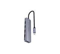 HUB 4en1 USB-C - 4x USB-A (3 x USB2.0 / USB3.0) 6,3cm noir (A16T)