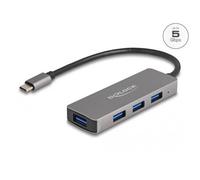 Hub 4port Delock 4xusb3.2 Grey