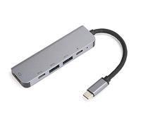 Hub 5 en 1 Type-C HDMI 4K HD PD Adaptateur convertisseur Multifonction à Transmission Haute Vitesse
