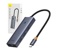 Hub 5En1 Baseus UltraJoy 5 Ports (1xHDMI4K@30Hz + 4xUSB 3.0) Gris