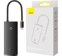 Hub 6W1 Baseus Lite Series Usb-C Do 2X Usb 3.0 + Usb-C Pd + Hdmi + Sd/Tf (Czarny)