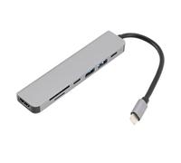 Hub 7 en 1 de Type C, Port USB3.0 USB2.0 PD, Connexion Rapide, Stations d'accueil USB C pour Ordinateur Portable, Adaptateur Multiport USB C Hub, pour Tablettes, Téléphones