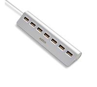 Hub 7 Ports USB 2.0, matériau résistant, Dimensions compactes, câble Inclus. Conçu pour: connecter Plusieurs appareils et étendre Les Ports.