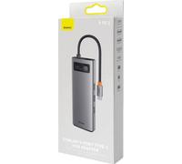 Hub 9in1 Baseus Metal Gleam Series, Usb-c To 2x Usb 3.0 + 2x Hdmi + U