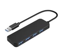 Hub adaptateur USB - Répartiteur d'extension USB, répartiteur USB 4 ports | Hub USB 3.0 Plug and Play avec de données 5 Gbit/s, concentrateur de données USB ultra fin, extenseur USB