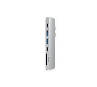 HUB Aluminium adaptateur Macbook 7-en-1 Type-C vers 1x USB-C PD port, 1x USB-C, 2x USB 3.0, 1x 4k HDMI et x1 SD/Micro