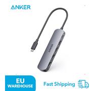 Hub Anker USB C (5 en 1), HDMI 4K @ 30 Hz avec 100 W maximum. Livraison d'alimentation, ports de données USB-C et USB-A, compacts et élégants