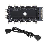 Hub ARGB 5 V 3 broches pour en-têtes/contrôleurs RVB adressables 3 broches 5 V 1 à 11 ports 12 voies 5 V 3 broches RGB LED avec câble d'extension RVB à 3 broches de 50 cm