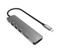 HUB avec 3 Ports USB, 1 HDMI, 1 Fente TF et 1 Fente SD, Plug and Play, fabriqué en matériau Durable. Conçu pour: étendre la connectivité.