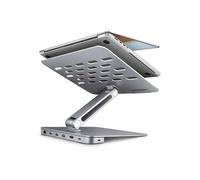 Hub - AXAGON - NB ACC STAND 10-16 - Support pour ordinateurs portables - Hub USB 7 en 1 - Gris