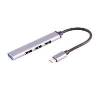 Hub BASIC-S USB-C 3.0, 4 connexions, ALU, mince