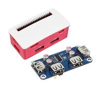 HUB Chapeau USB pour 2 W WH 3 A 3B Plus 3 ports USB modèle B étendus avec vernis mat