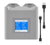 Hub Chargement Batterie À 2 Emplacements pour Drones avec Affichage des Statuts en Temps Réel Améliore Durabilité