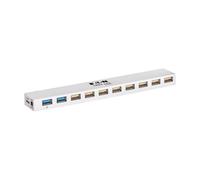 Tripp Lite U360-010C-2X3 hub & concentrateur USB 3.2 Gen 1 (3.1 Gen 1) Micro-B 5000 Mbit/s Blanc