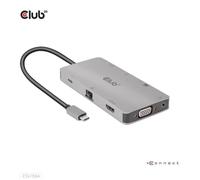 Club3D Hub USB Gen1 Type-C CSV-1594 9-en-1 – HDMI, VGA, 2× USB-A, RJ45, SD/MicroSD
