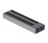 HUB & CONCENTRATEUR USB - DELOCK - 63738 - 13 ports USB Type-A - Boitier métallique - 5 Gbps