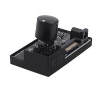 Hub contrôleur de ventilateur 4 broches 12 V 60 W, prend en charge jusqu'à 6 ventilateurs avec contrôle réglable, ou entrée d'alimentation CC 5,5 x 2,5 mm pour systèmes de refroidissement PC (5 A)