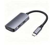 Hub d'adaptateurs de Lunettes AR USB-C, Sortie vidéo 4K à 60 Hz PD 100 W | Répartiteur USB C Hub Charge pour XREAL RayNeo XR One, Compatible avec les téléphones portables Deck ROG Ally