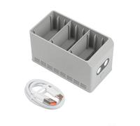Hub de charge bidirectionnel 37 W pour DJI pour Mini 5 Pro : charge rapide 3 batteries, design compact ABS avec LED pour voyage et vol en plein air