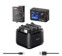 Hub de charge de batterie + batterie Enduro pour conditions froides pour DJI OSMO Action 5 Pro Accessoires avec interface USB de type C, câble de charge, 3 batteries de charge simultanée