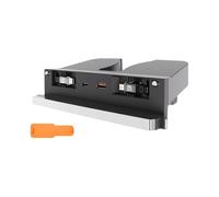 Hub de charge de voiture compatible avec Tesla Model 3/Y/YL - Double port USB-C, USB-A et PIN8, puissance totale de 131 W, installation cachée pour véhicules modernes (Type-C + PIN8)