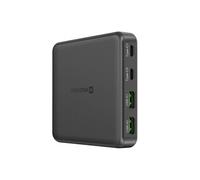 Hub de Charge GaN 65W pour Tablette / Ordinateur Multiport avec 2 USB-C /2 USB-A Noir