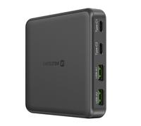 Hub de Charge GaN 65W pour Tablette / Ordinateur Multiport avec 2 USB-C /2 USB-A Swissten Noir