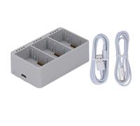 Hub De Chargement De Batterie 1 Pour 3 Chargeur De Batterie Portable Avec Indicateur Led Pour Batterie De Drone Dji Mini 3 Pro Gris-Unichoice Gris