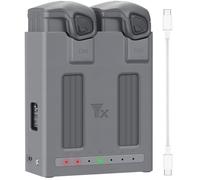 Hub de Chargeur de Batterie Double pour DJI Mavic 4 Pro, Gestionnaire de Batterie Recharge Jusqu'à 2 Batteries, Adaptateur Secteur, Compact et Portable, Batterie Externe